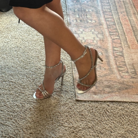 Sam Edelman Silver Rhinestone Heels - Picture 11 of 11